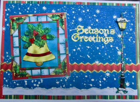 Stained Glass Christmas Bell by ANN HODKINSON