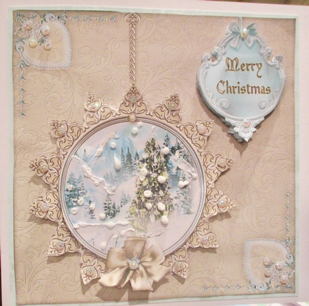 Winter Through the Looking Glass 5x5 Decoupage - Coffee by ANN HODKINSON
