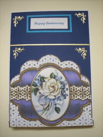 Wedding Roses Embroidery Anglaise Scallop Bottom Stacker by June Davis