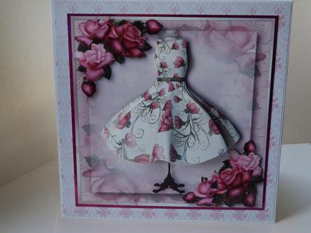 Pink Flower Dress & Pretty Pink Roses by Lynda Davies