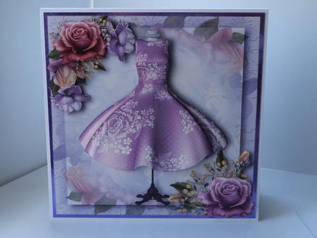 Gorgeous Lilac Dress & Beautiful Belle Roses by Lynda Davies