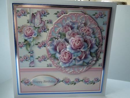 Frosted Roses Cameo Card Mini Kit by Lynda Davies