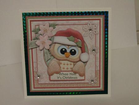 Shabby Chic Owl Whoo Hoo It's Christmas Mini Kit by Lynda Davies
