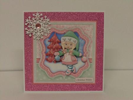 Christmas Fairy Decorating Tree 7.5 Mini Kit & Decoupage by Lynda Davies