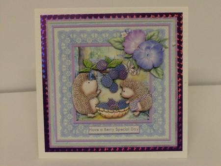 Hedgy Berry Treats 8x8 Mini Kit by Lynda Davies