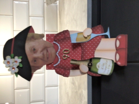 3D on the Shelf Card Kit - Gossip Galz - Champagne Cicily by Rebecca Batchelor