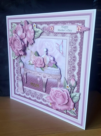 Belle Rose 8x8 Mini Kit & Decoupage by Sheila Jones