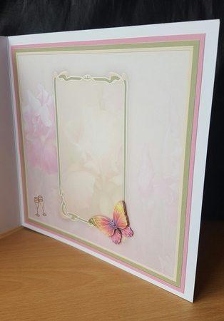 BLUSH OF IRIS & VERSE FOR FRIEND 7.8 Decoupage Mini Kit by Sheila Jones