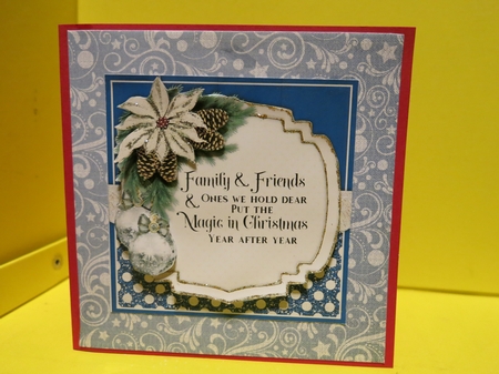Blue Christmas Mini Card Kit by Glenys Linehan