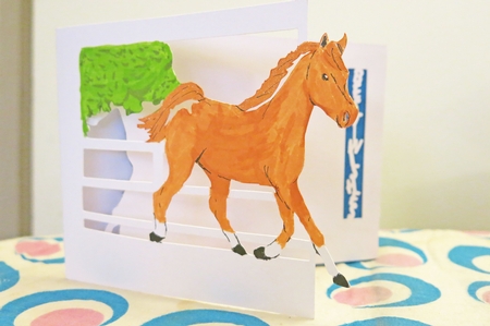 Horse Over The Edge Card Featured Gallery Photo