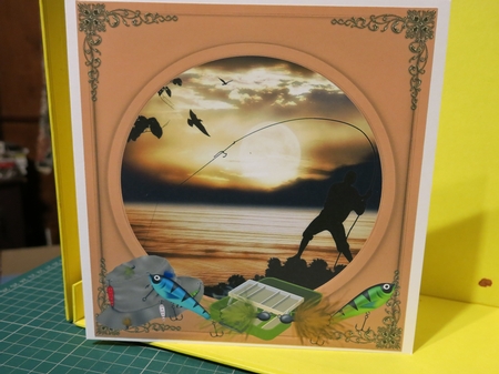 3 Gone fishing card front/toppers 4 by Glenys Linehan