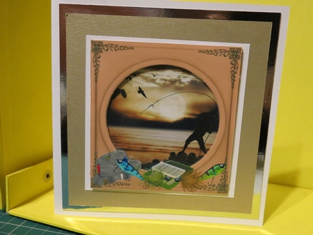 3 Gone fishing card front/toppers 4 by Glenys Linehan