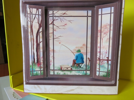 VIEW FROM INSIDE VARIOUS SENTIMENTS FISHING by Glenys Linehan