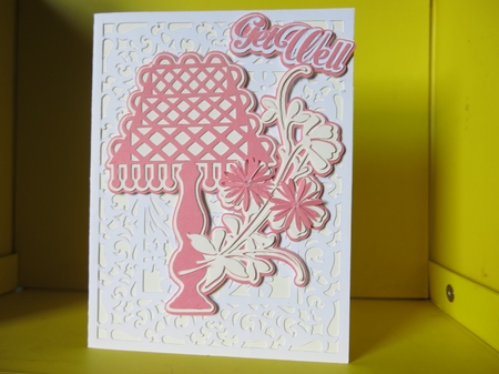 Get Well Bedside Lamp Card by Glenys Linehan