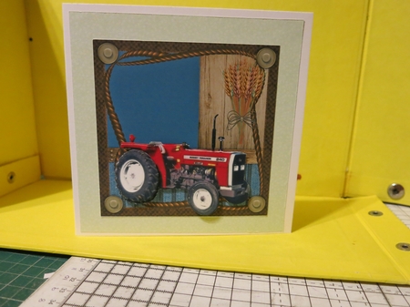 Outstanding Farmer Topper & Decoupage by Glenys Linehan