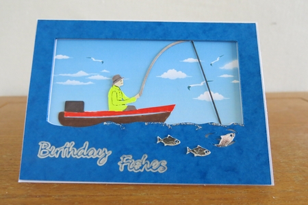 Fishing Card by Glenys Linehan