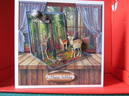 deer at play by Glenys Linehan