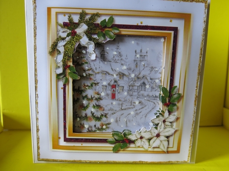 Beautiful  Christmas Church by Glenys Linehan