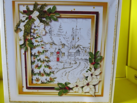 Beautiful  Christmas Church by Glenys Linehan
