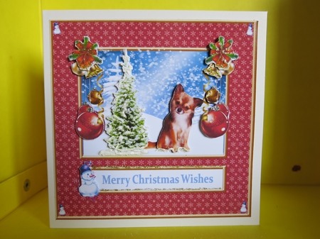 Dog Christmas 2 by Glenys Linehan