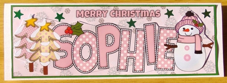 Cute Snowman SOPHIE large dl by Joyce Watson