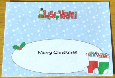 Merry Christmas from LISI VRAH large dl insert by Joyce Watson