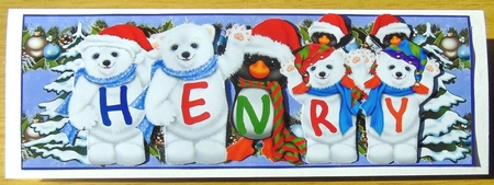 Xmas Animals - HENRY by Joyce Watson