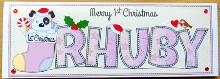 Patch 1st Xmas RHUBY large dl by Joyce Watson