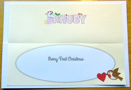 Patch 1st Xmas RHUBY large dl insert by Joyce Watson