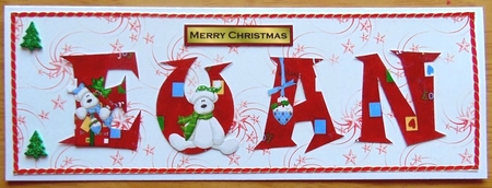 Merry Christmas Medium Tags 2 by Joyce Watson