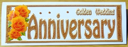 Golden Wedding Anniversary Dl by Joyce Watson