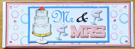 Mr & Mrs Large Dl Landscape Card by Joyce Watson