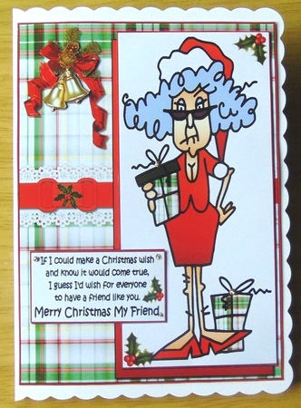 Stella Says Merry Christmas My Friend Quick Card by Joyce Watson