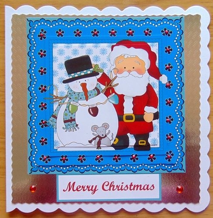 Snowman, Santa and Mouse Pyramid by Joyce Watson