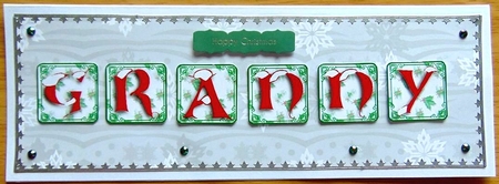 Christmas Alphabet Tiles by Joyce Watson