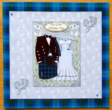 Tartan 12 Background Sheet by Joyce Watson