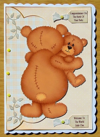 Baby Bear Envelope Card by Joyce Watson