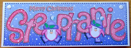 Xmas Large Dl Stephanie Quick Card N 3D Decoupage by Joyce Watson