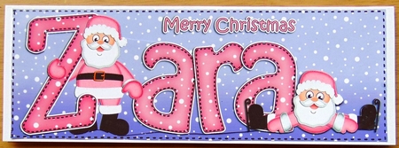 Xmas Large Dl Zara Quick Card N 3D Decoupage by Joyce Watson