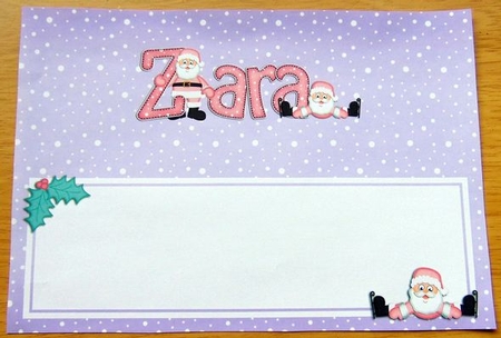 Xmas Zara Matching Large Dl Insert by Joyce Watson