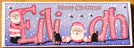 Xmas Large Dl Eilidh Quick Card N 3D Decoupage by Joyce Watson