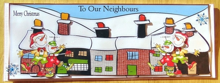 Neighbours Christmas Terrace by Joyce Watson