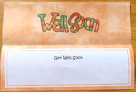 Get Well Soon Matching Large Dl Insert by Joyce Watson