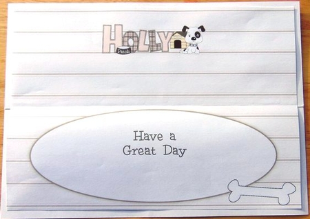 Patch the Dog Holly Large Dl Insert by Joyce Watson