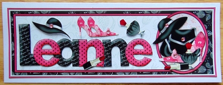 Create Any Name Fashion Accessories Card Kit by Joyce Watson