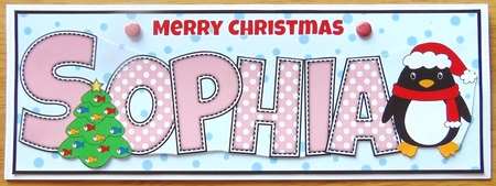 Eddie the Penguin Sophia Large Dl by Joyce Watson