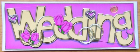 Large Dl Wedding Roses Quick Card with 3D Decoupage by Joyce Watson