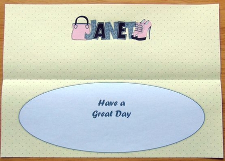 Bag & Shoes Janet Large Dl Insert by Joyce Watson