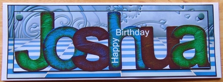 Large Dl Card Joshua by Joyce Watson