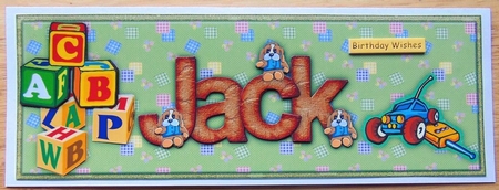 Large Dl Name Card Jack by Joyce Watson